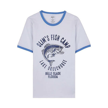 WILD DONKEY T SLIMS LIGHT DYED BLUE SS26 Unisex Slim Tee 157523886