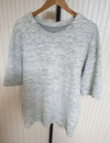 SYSTEM Oversized T-Shirt in Grau Melange 95 157531454 [P]