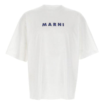 MARNI Logo-Druck Baumwoll-T-Shirt 157535623