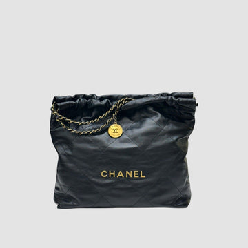 CHANEL Medium Stitch Shoulder Bag Black AS3261 157541409