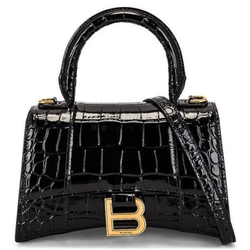 BALENCIAGA アワーグラス トップハンドルバッグ XS (592833 1LRGM 1000) 114939993
