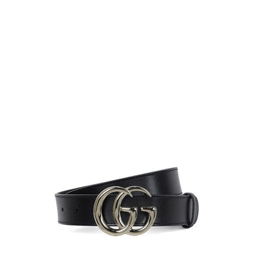 GUCCI 26SS schwarze GG Marmont dünne Gürtel 625839 0AAA5 1000 157547964