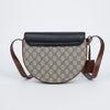 GUCCI Paddle-Lock Kleine Leder-Canvas Schultertasche Schwarz 157315496 [P]