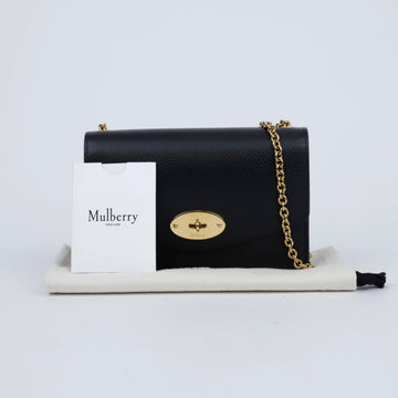 MULBERRY ダリ チェーン スモール クラシック グレイン ショルダーバッグ ブラック 157343813