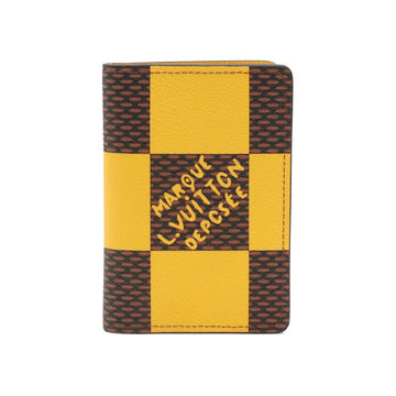 LOUIS VUITTON イエローダミエポップコーティングキャンバスポケットオーガナイザーカードケース / N40596 157550105