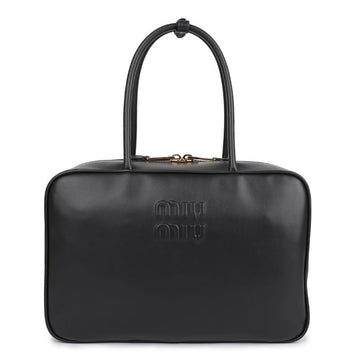 MIU MIU Tote Bag aus Leder in Schwarz 128843324