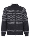 CP Company Jacquard Wool Logo Full Zip Cardigan 156727112 [P]