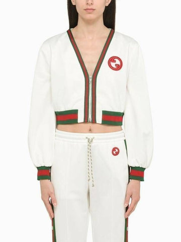 Gucci Short White Web Jacket 133010717