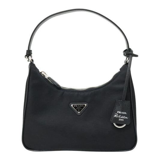 PRADA Lina Nylon Triangular Logo Schultertasche 157195839