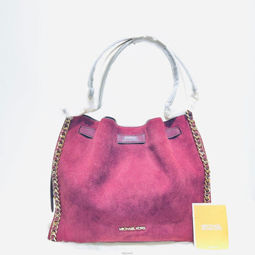 MICHAEL KORS ミナ ラージ ベルト付きスエード チェーン ショルダーバッグ 35F4G4ML3S 157550568