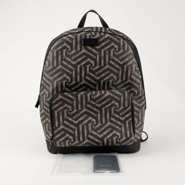 GUCCI レザー キャンバス エデン バックパック ブラック 157298166