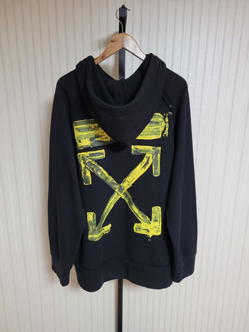 Off White Acrylic Arrow Oversized Hoodie 157550595
