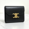 CELINE Triomphe Klappenbörse Damen Schwarz 157550753 [P]