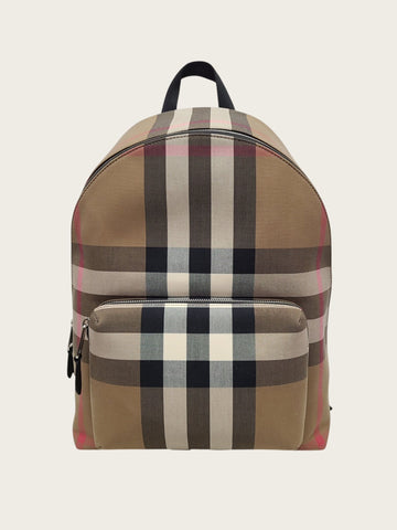 BURBERRY Jeff House Check Canvas Rucksack 157550793