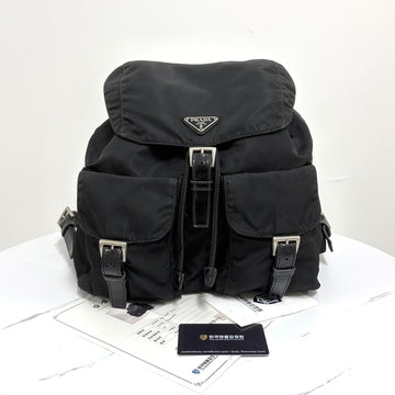 Prada Triangle Logo Nylon Backpack Medium Black (B2811) 157551035