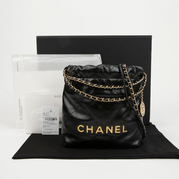 CHANEL 22 Mini Handbag with Gold Hardware 157298174