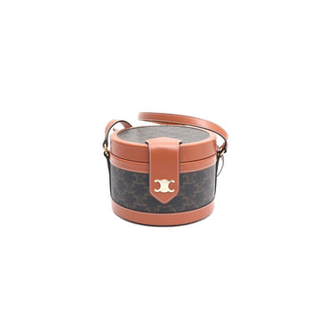 CELINE 195192 Triomphe Mittel Tambour Schultertasche und Crossbody Tasche kk47902500 157551115