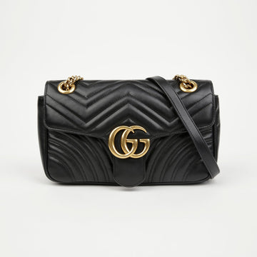GUCCI マモント スモール マトラッセ ショルダーバッグ ブラック 157315120