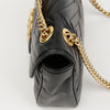 GUCCI Marmont Kleine Matelassé Schultertasche Schwarz 157315120 [P]