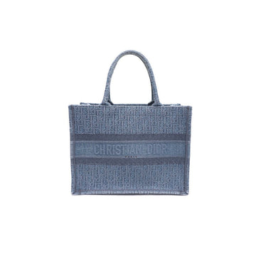 Dior Oblique Denim Embroidered Canvas Book Tote 36 Medium Tote Bag 93289992 157551291