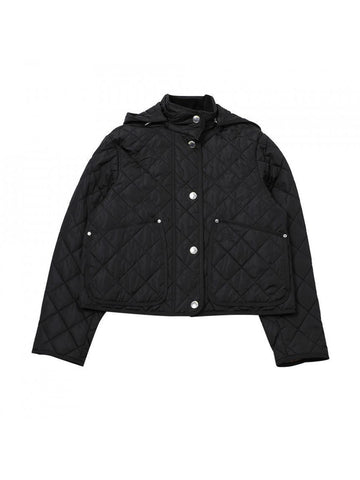 BURBERRY ダイヤモンドキルティングナイロンクロップジャケット8072798 151055492