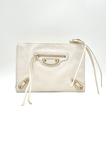 BALENCIAGA Edge Clutch Weiß (390174) Zustand B+ 157552280