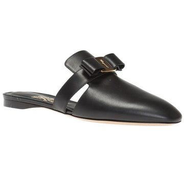 Salvatore Ferragamo Briza Gold Metal Bar Loafer Black 0715346 48938214