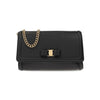 SALVATORE FERRAGAMO Mini Chain Shoulder Bag Schwarz 21-2976 0759592 48799002 [P]