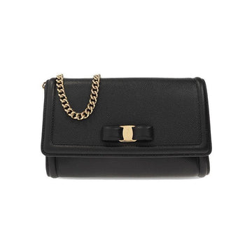 Salvatore Ferragamo Bara Mini Chain Shoulder Bag Black 21-2976 0759592 48799002