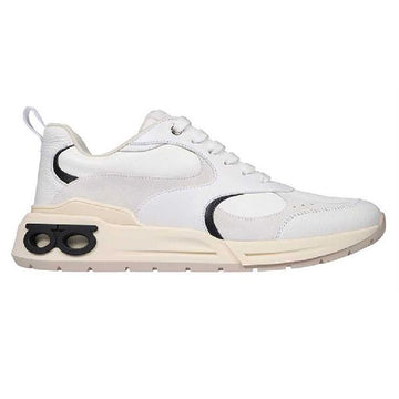 SALVATORE FERRAGAMO COSIMINA Doppel Gancini Sole Sneakers Weiß 0765429 68300656