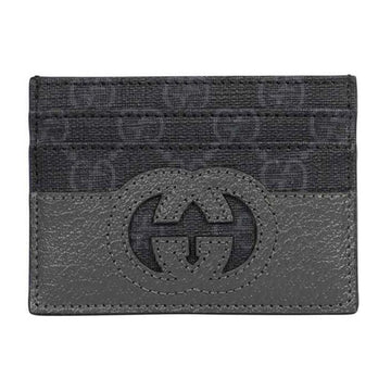 GUCCI Cut-Out Interlocking Kartenetui Schwarz 701425 K9GSN 1151 54035322