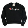 Champion Reverse Weave 3-Color Script Logo Women's Crewneck Black 118695522 [P]