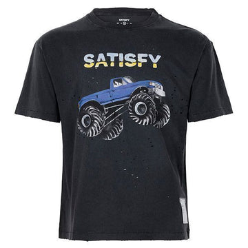 SATISFY Aged Black Offroad Truck Distressed Mostech T-Shirt 156974936 [P]
