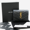 Saint Laurent Matelassé Compact Wallet Black (403943) 157562119 [P]