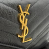 Saint Laurent Matelassé Compact Wallet Black (403943) 157562119 [P]