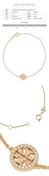 TORY BURCH Miller Pavé Chain Armband Goldkristall 80997 783 151008785 [P]