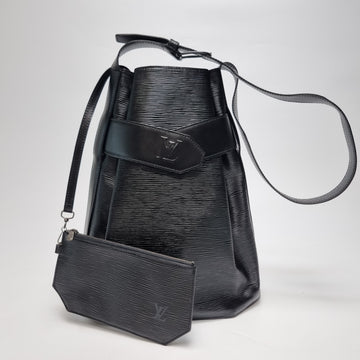 LOUIS VUITTON サックデポール GM バケットバッグ ショルダーバッグ ブラック 603-21 157573145