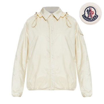 Moncler Logo Shirt Hoodie Jacket Ivory 2F00001 539ZD 004A 125120203 [P]