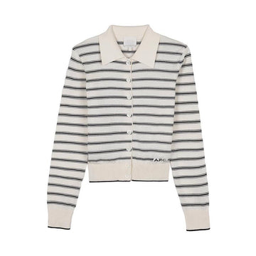 APC Gestreifter Polocardigan für Frauen 157581615