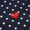 Comme Des Garcons Heart Patch Dot T-Shirt 157581657 [P]