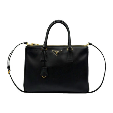 Prada Black Saffiano Lux Gold Triangle 2WAY BN2274 157581718