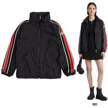 Moncler NIKKI Logo Patch Windbreaker Jacket Size 14 (Adult 55 Possible) 1A00118597YW778 157581728