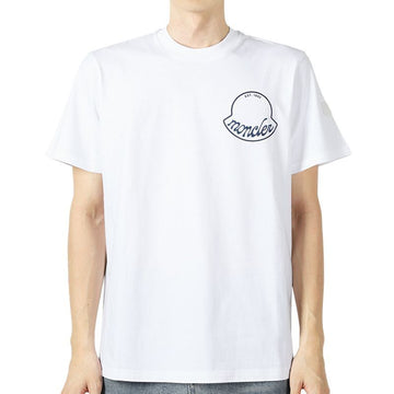 MONCLER Big Logo Print T-Shirt (Weiß) 8C00013 89AJS 00A 152227691