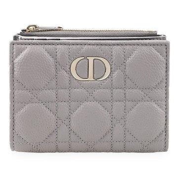 DIOR Damen Karo Dahlia Grain Reißverschluss Geldbörse (Grau) S5934OUTE 63G 156042158