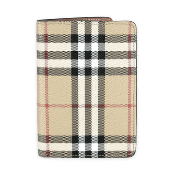 Burberry Vintage Check Leather Card Holder (Beige) 8073975 A7026 67707025