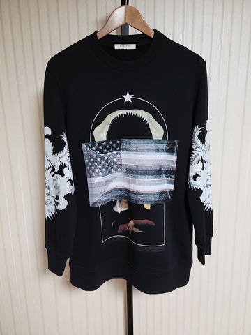 Givenchy [XS] Shark Flag Maria Sweatshirt 157590103