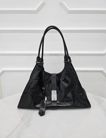 PRADA ソフトレザー ホーボーバッグ 1BG570 157590259