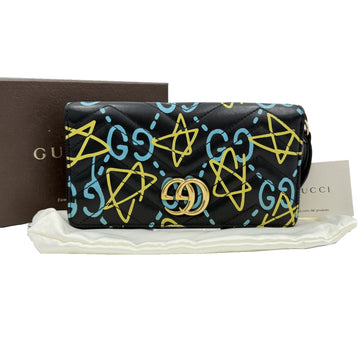 Gucci GG Marmont Ghost Star Apollo Print Zip Around Long Wallet 448087 154995459