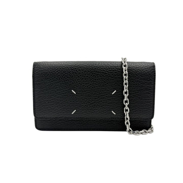 MAISON MARGIELA Kreuzkörper Tasche Kette aus Kalbsleder Schwarz S56UI0147 154492215 [P]