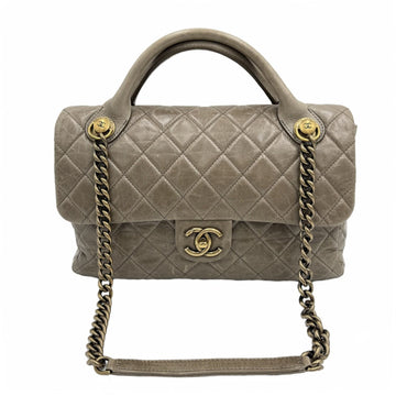 CHANEL Kapskin Castlelock Top Handle Kettentasche A67801 154492257